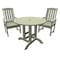 Highwood Usa Lehigh 3pc Round Outdoor Patio Furniture Dining Set AD-DNL36-EUC - alternate 1